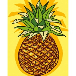 kit Canevas - Petits trous Luc Création Ananas gourmand