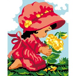 kit Canevas - Petits trous Luc Création Ma fleur à moi