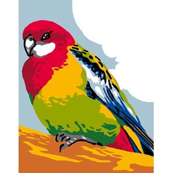 kit Canevas - Petits trous Luc Création Perruche exotique