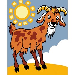 kit Canevas - Petits trous Luc Création Petite biquette