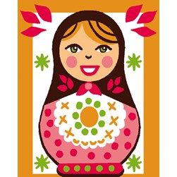 kit Canevas - Petits trous Luc Création Petit matriochka