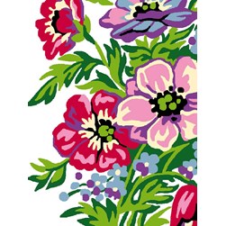 kit Canevas - Petits trous Luc Création Les fleurs de la campagne