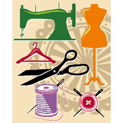 kit Canevas - Petits trous Luc Création Le matériel de couture