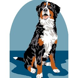 kit Canevas - Petits trous Luc Création Bouvier tricolore