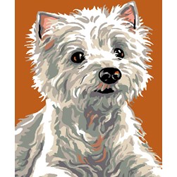 kit Canevas - Petits trous Luc Création Westy blanc