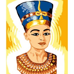 kit Canevas - Petits trous Luc Création La légende de Néfertiti