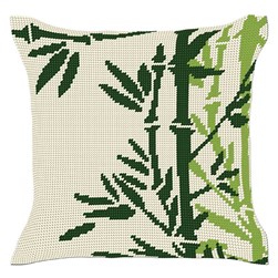 Coussin au demi point Luc Création Bamboulaie