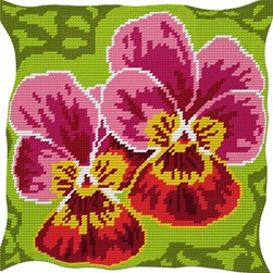 Coussin au demi point Luc Création Pensées illusoires