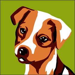 kit Canevas - Gros trous Luc Création Chiot tendance