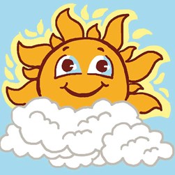 kit Canevas - Gros trous Luc Création Le levé du soleil