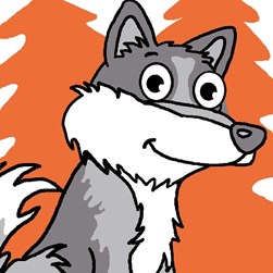 kit Canevas - Gros trous Luc Création Happy loup