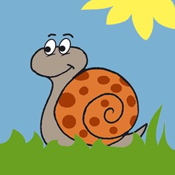 kit Canevas - Gros trous Luc Création L'escargot sous le soleil