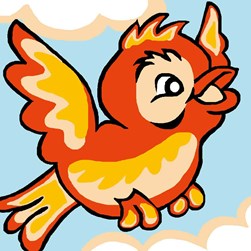 kit Canevas - Gros trous Luc Création Premier vol de l'oisillon