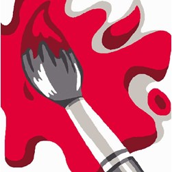 kit Canevas - Gros trous Luc Création Un coup de peinture