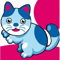 kit Canevas - Gros trous Luc Création Le chaton fait ses griffes