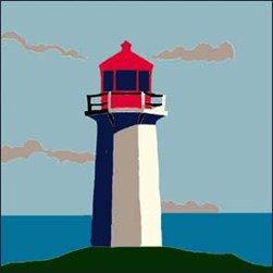 kit Canevas - Gros trous Luc Création Le phare de la brume