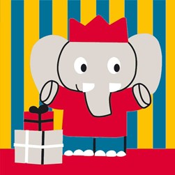 kit Canevas - Gros trous Luc Création Le roi éléphanteau