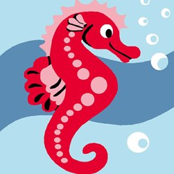 kit Canevas - Gros trous Luc Création L'hippocampe rouge