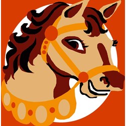 kit Canevas - Gros trous Luc Création Un cheval de cirque