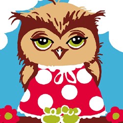 kit Canevas - Gros trous Luc Création Charmante hibou