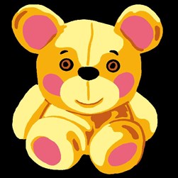 kit Canevas - Gros trous Luc Création Doudou timide