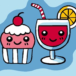 kit Canevas - Gros trous Luc Création Petites gourmandises fraicheur