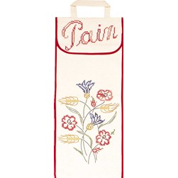 kit Sac à Pain en Broderie Traditionnelle Luc Création Bouquet des champs
