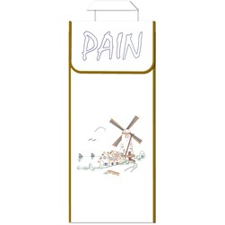 kit Sac à Pain en Broderie Traditionnelle Luc Création Les pales de mon moulin