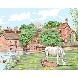 kit Canevas Complet Anchor Paysage de ferme