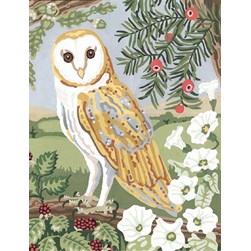 kit Canevas Complet Anchor La chouette de la branche fleurie