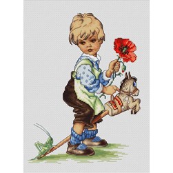 kit Point de croix Luca-S Le petit cavalier