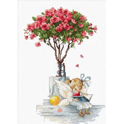 kit Point de croix Luca-S La fée du rosier