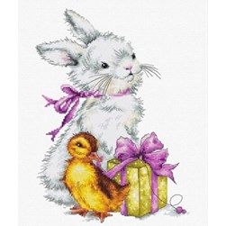 kit Point de croix Luca-S Un cadeau plein de douceur