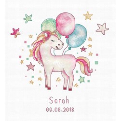 Broderie naissance Luca-S Licorne magique