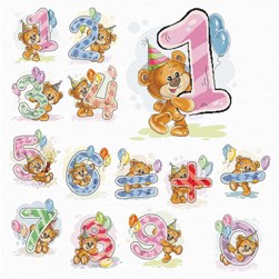 kit Point de croix Luca-S Anniversaire: mes 10 premières années