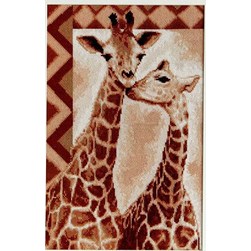 kit Point de croix Luca-S Le couple de girafes