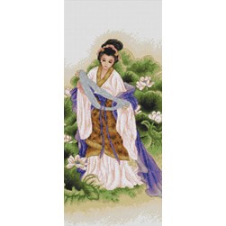 kit Point de croix Luca-S Le foulard de la gheisha