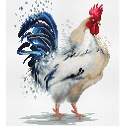 kit Point de croix Luca-S Coq royal