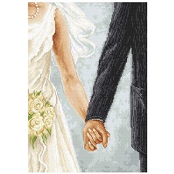 Broderie Mariage Luca-S Main dans la main pour toujours