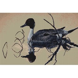 kit Point de croix Luca-S Canard à la tombée du jour