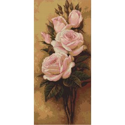 kit Point de croix Luca-S Des roses passion