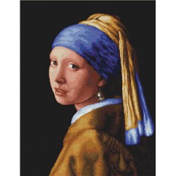 kit Point de croix Luca-S Jeune fille à la perle de Vermeer