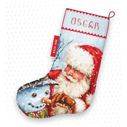 kit Point de croix LETISTITCH La chaussette de noël