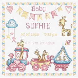 Broderie naissance LETISTITCH Baby girl record