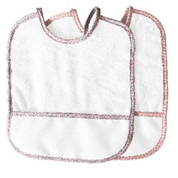 Bavoir à broder Luc Création Duo fleuri