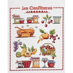 kit Point de croix Marie Coeur Confitures pour tous les goûts