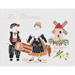 Kit broderie Traditionnelle Marie Coeur Costumes de Provence