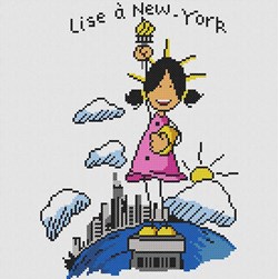 kit Point de croix Marie Coeur Lise à New York