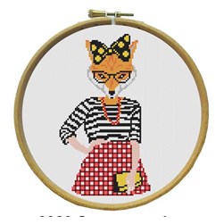 kit Point de croix Marie Coeur La renarde - Suzy