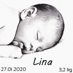 Broderie naissance Marie Coeur Le sommeil du nourrisson